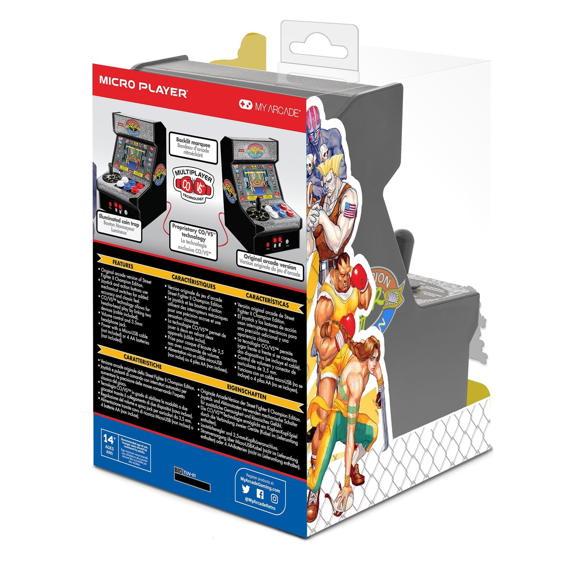 My Arcade Street Fighter II Champion Edition Micro Players 3283 Handheld Games