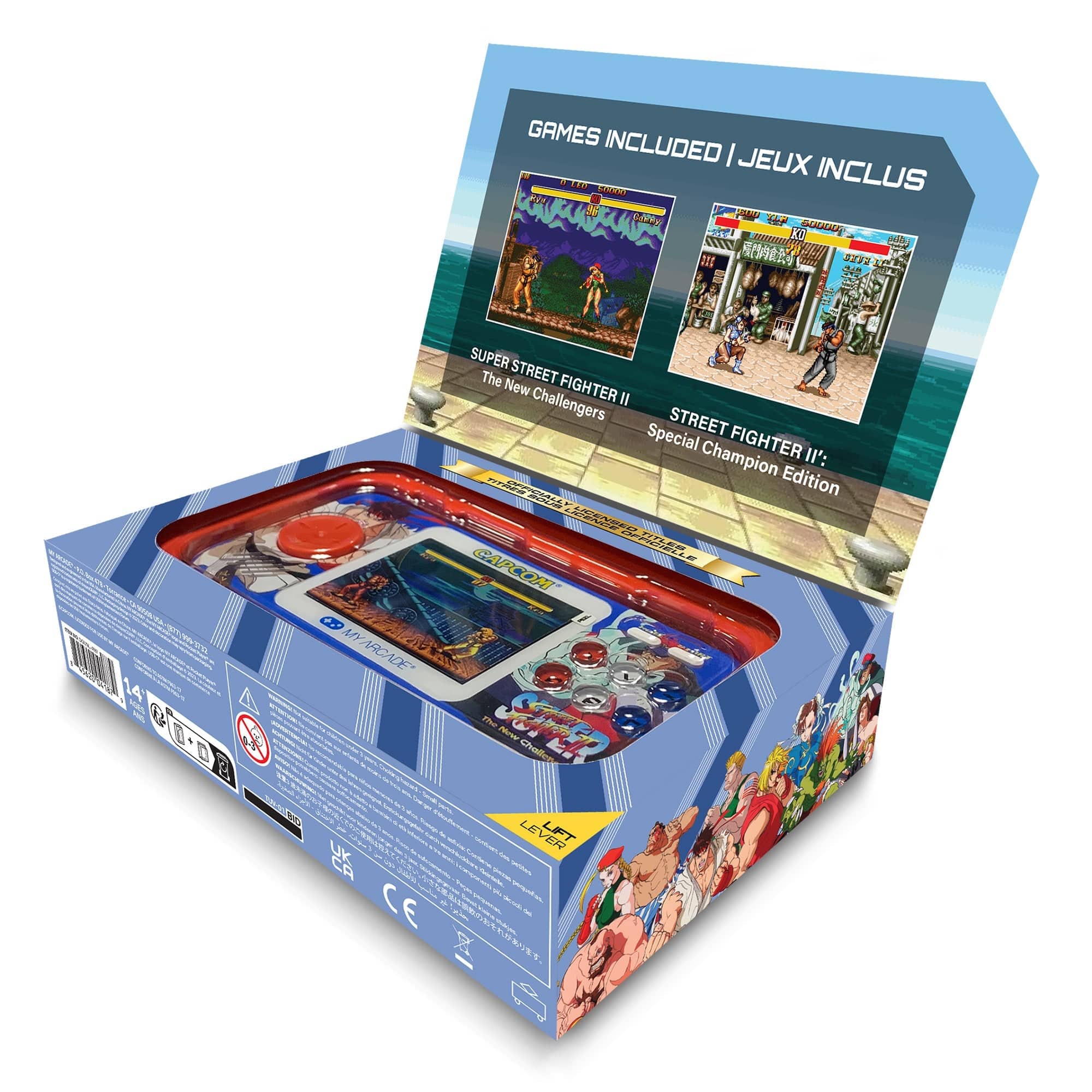 My Arcade Super Street Fighter II Pocket Player Pro 4187 Handheld Games