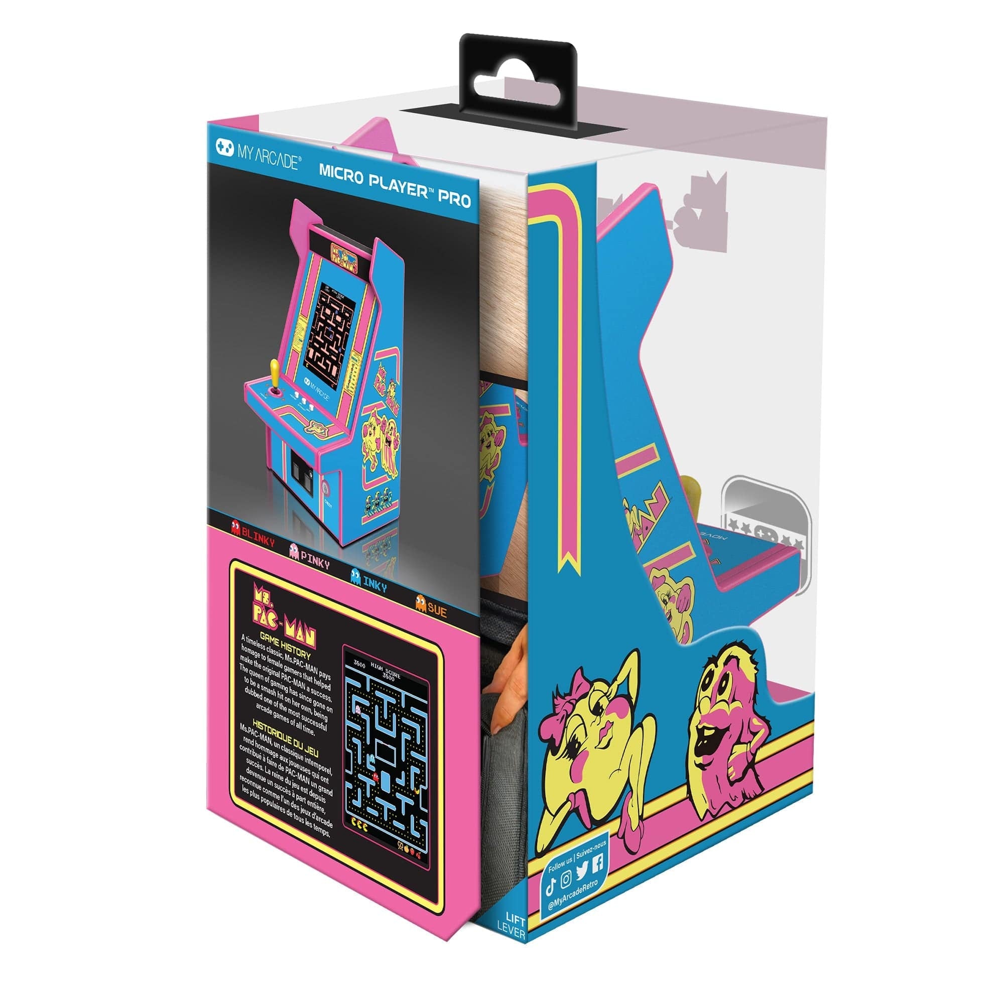 My Arcade Ms.PAC-MAN Micro Player Pro 7009 Handheld Games