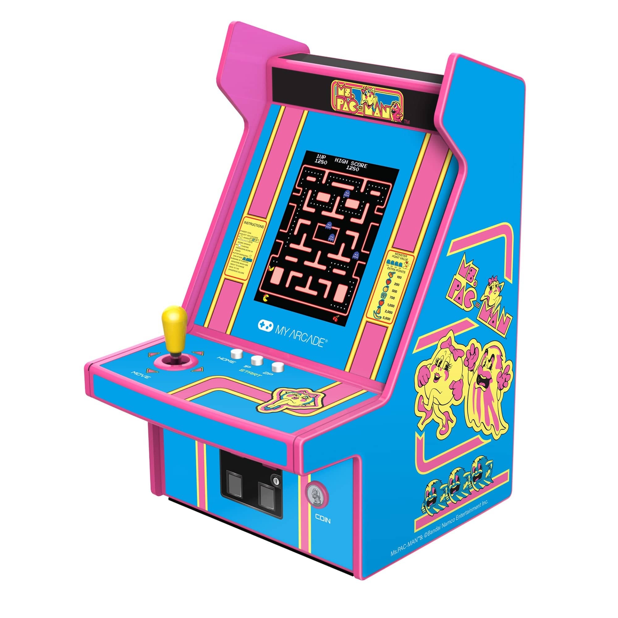 My Arcade Ms.PAC-MAN Micro Player Pro 7009 Handheld Games