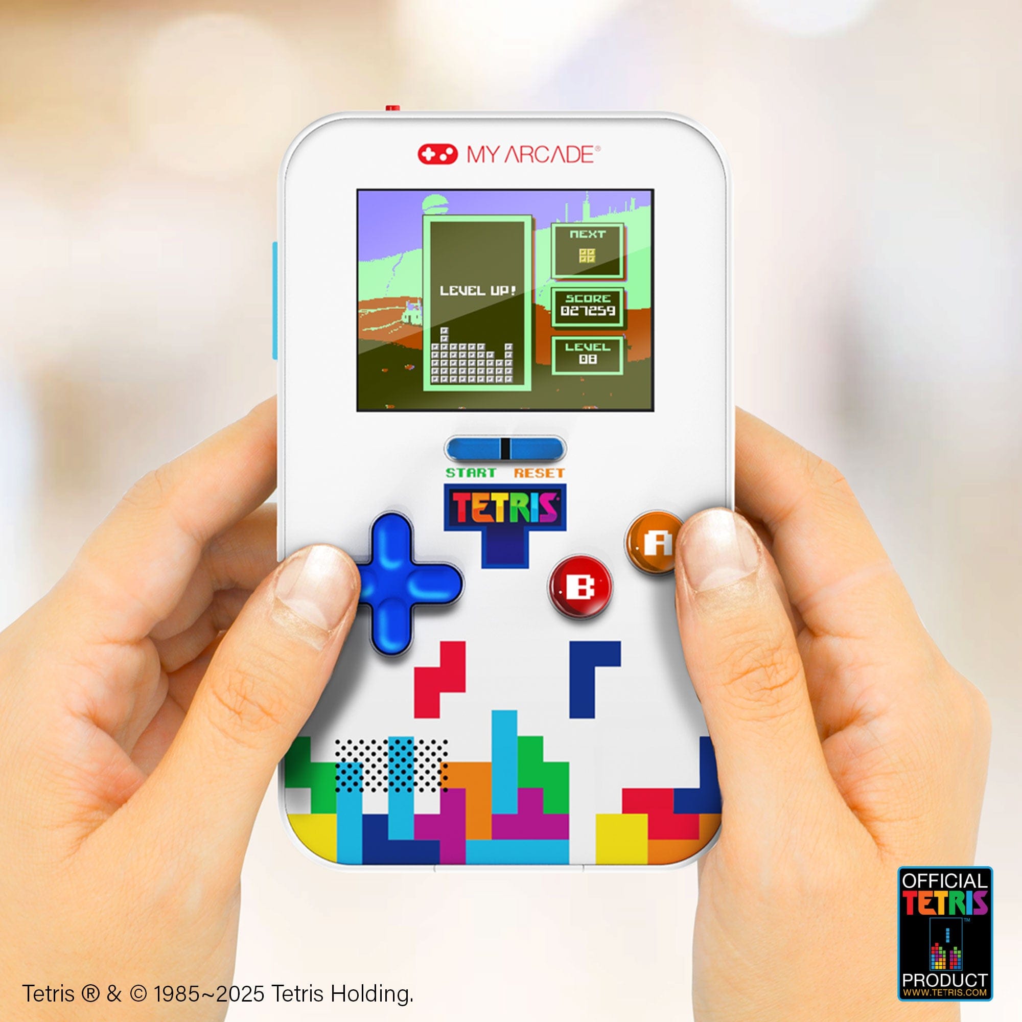 My Arcade Go Gammer + Travel Case Tetris White 7166 Handheld Games