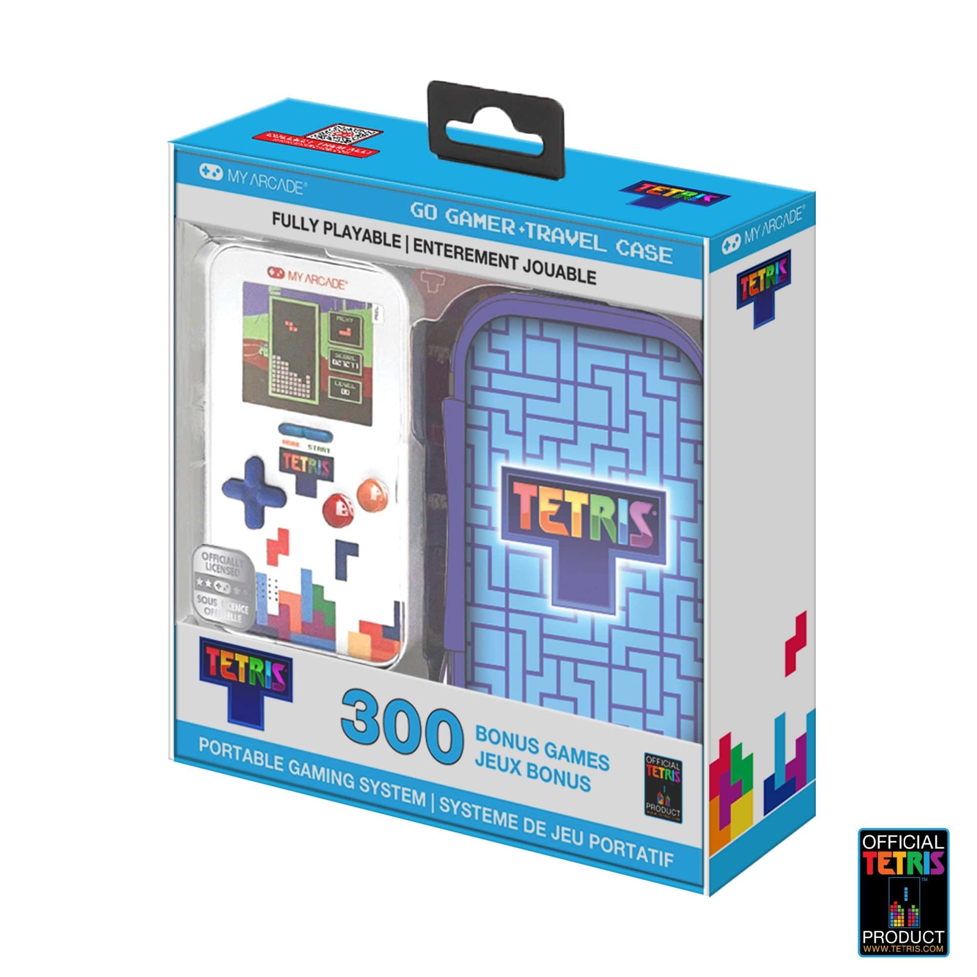My Arcade Go Gammer + Travel Case Tetris White 7166 Handheld Games