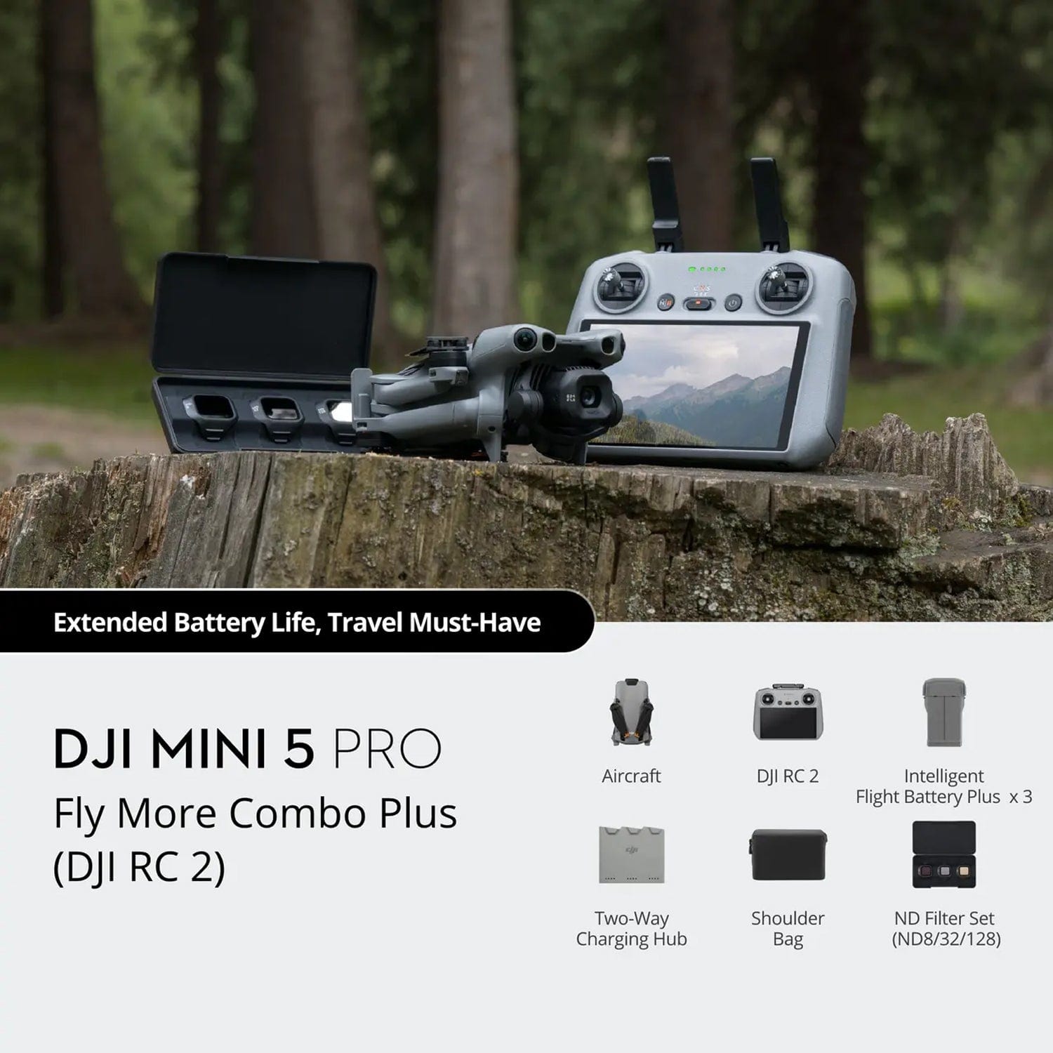 DJI Mini 5 Pro All-In-One 1-Inch Large CMOS Mini Camera Drone