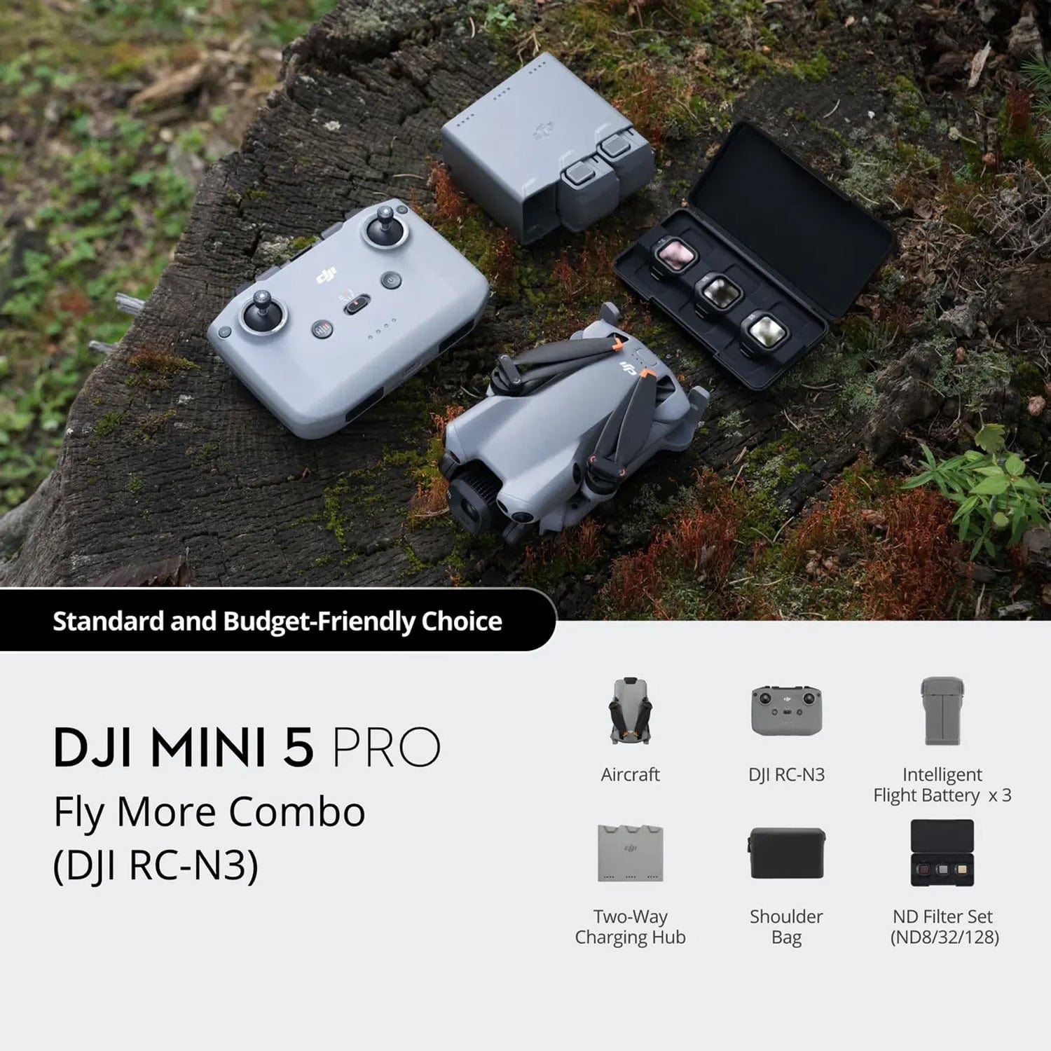 DJI Mini 5 Pro All-In-One 1-Inch Large CMOS Mini Camera Drone