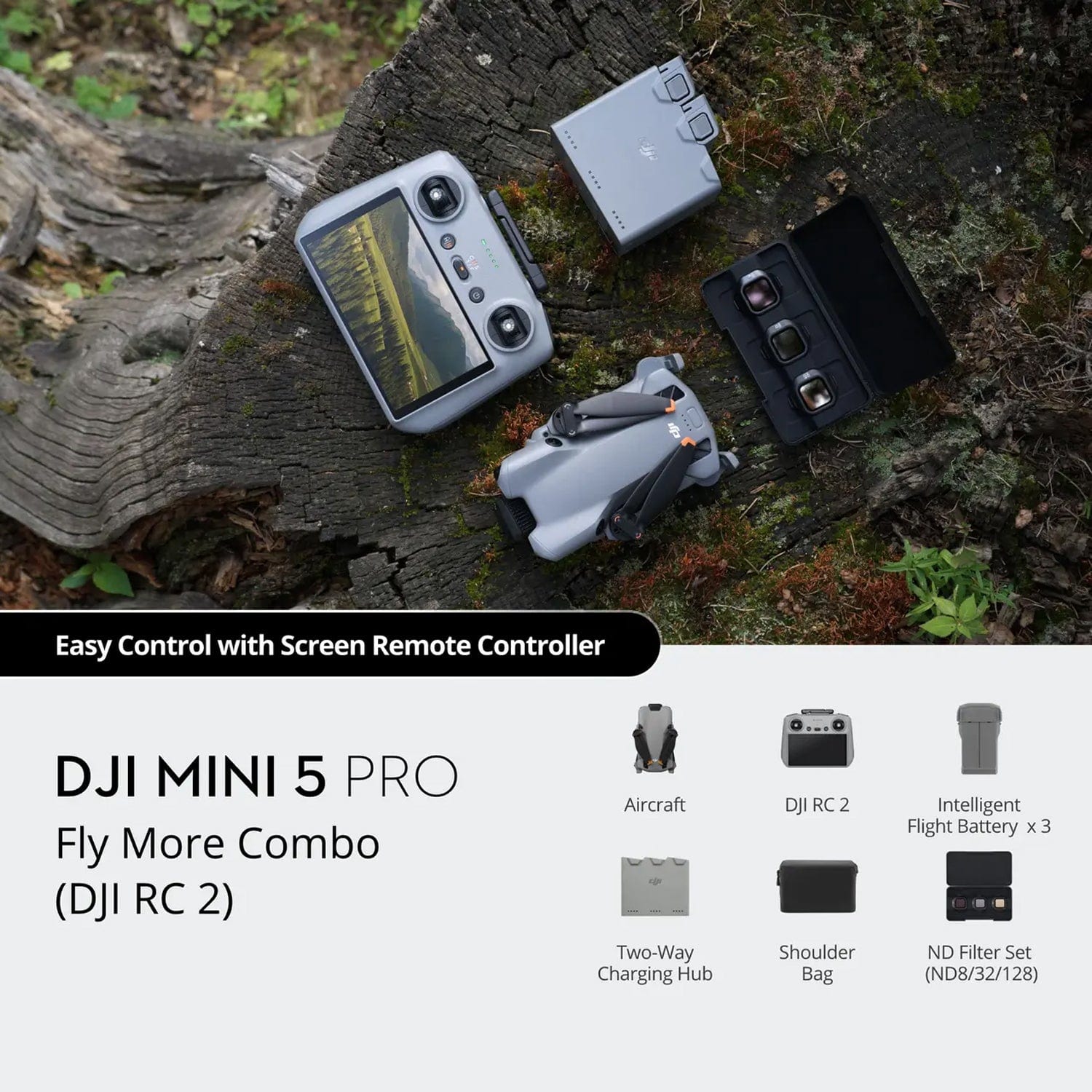 DJI Mini 5 Pro All-In-One 1-Inch Large CMOS Mini Camera Drone