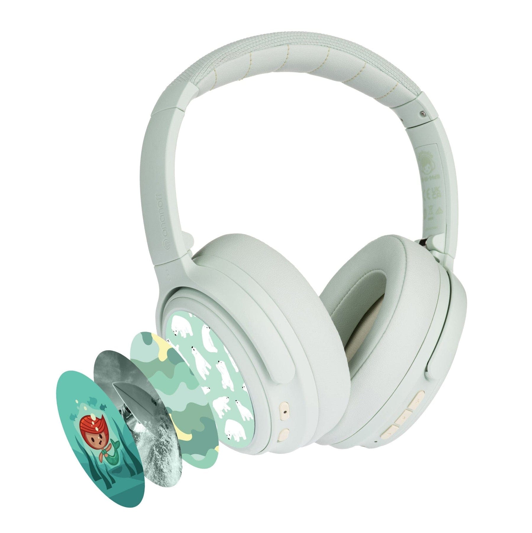 Buddyphones Cosmos Fun Hybrid Anc Headphone With Stickers
