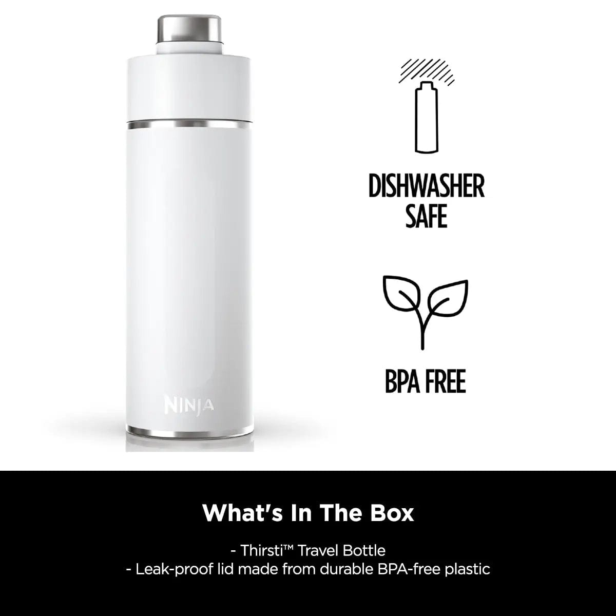 Ninja Thirsti Leak-Proof Insulated Travel Bottle 700ml