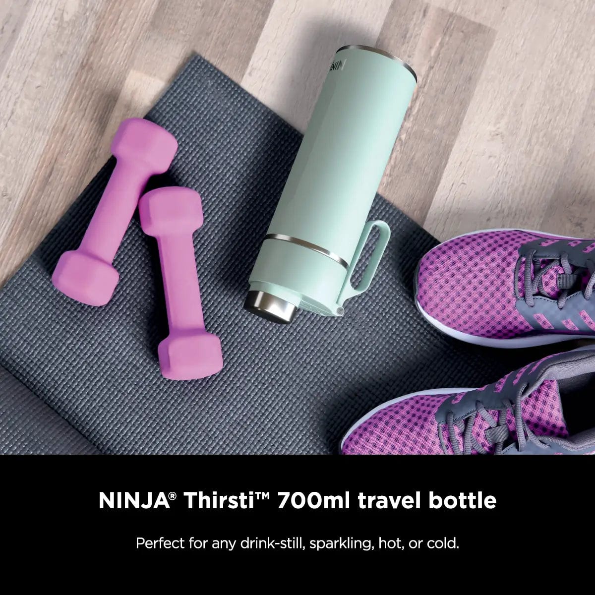 Ninja Thirsti Leak-Proof Insulated Travel Bottle 700ml