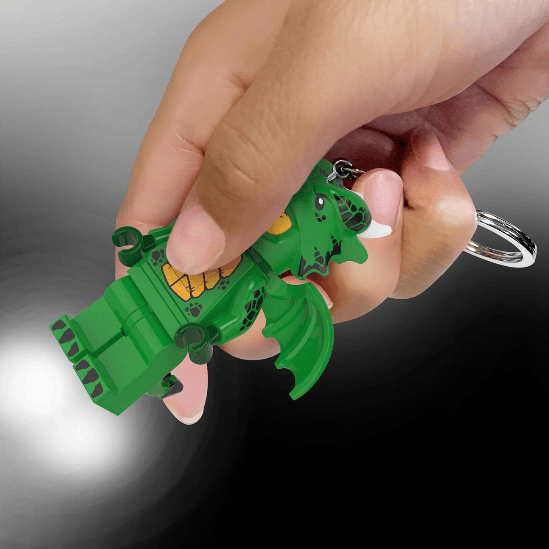LEGO MINIFIGURES Green Dragon Girl Keychain Light