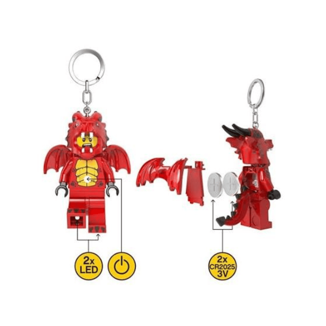 LEGO MINIFIGURES Dragon Suit Guy Keychain Light