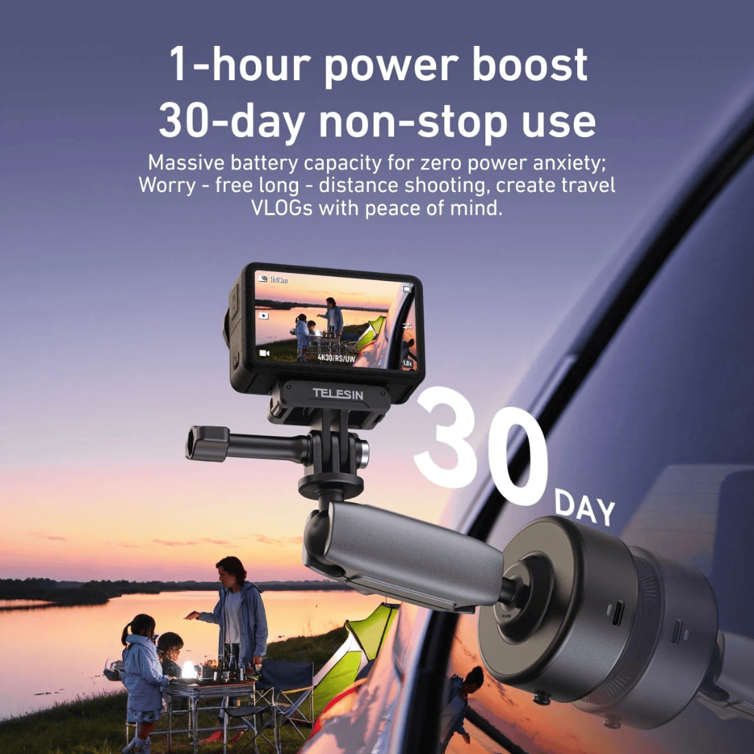 Telesin Electric Suction Cup Mount