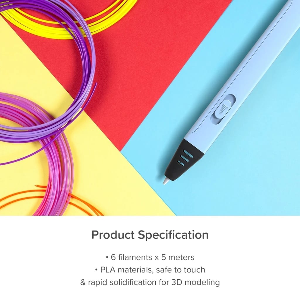 myFirst Filament Refill For myFirst 3dPen Artist | PLA Filament 6 Colors
