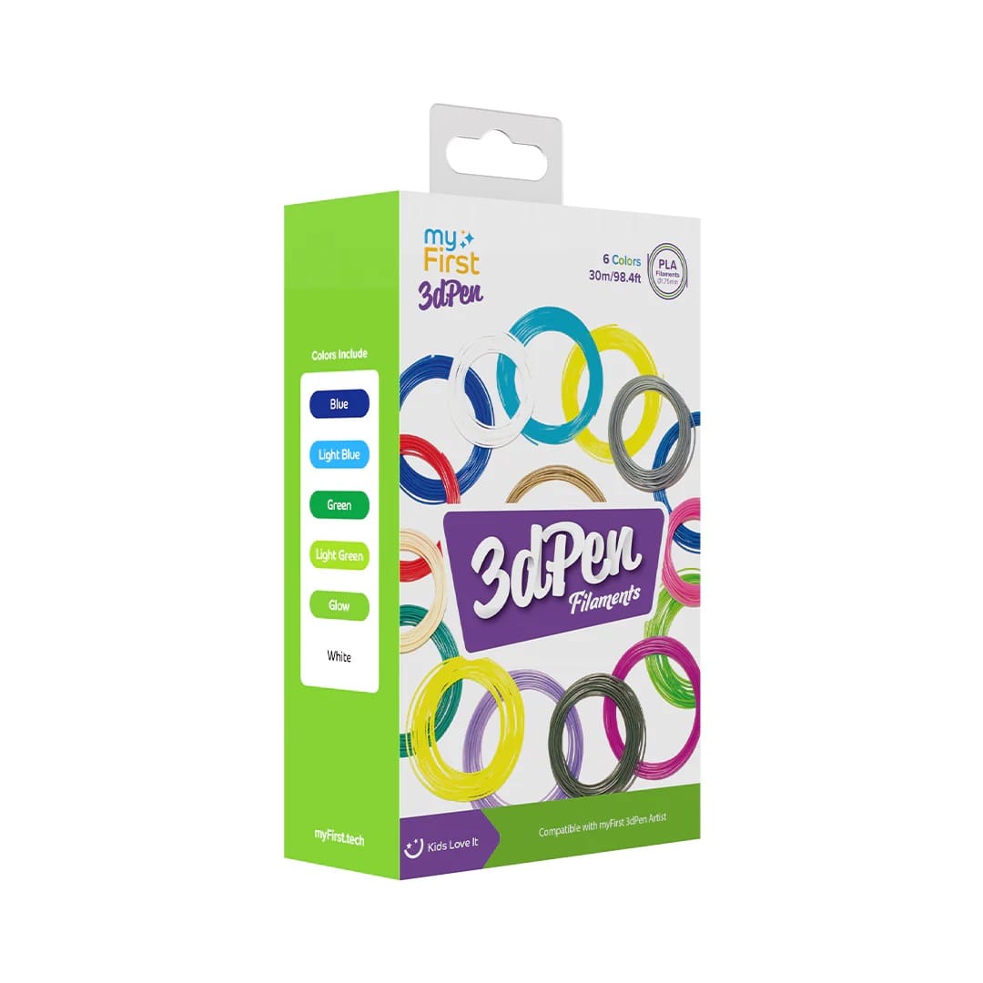 myFirst Filament Refill For myFirst 3dPen Artist | PLA Filament 6 Colors