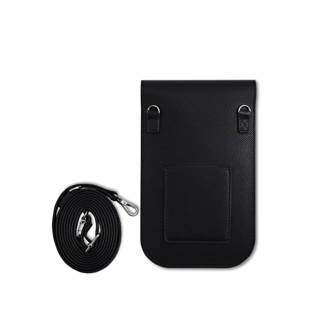 Guess Grained PU Triangle Logo Phone Bag