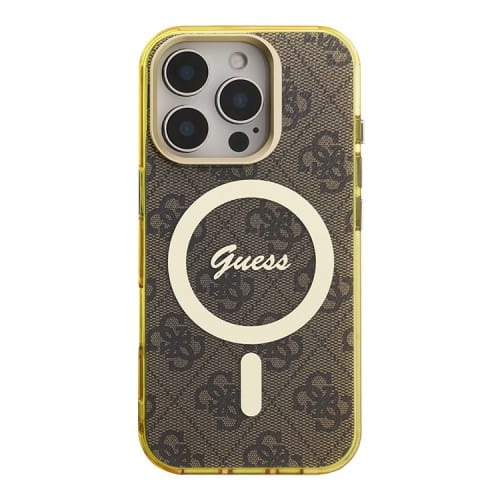 Guess IML Stand Camera 4G MagSafe Case For iPhone 16 Pro
