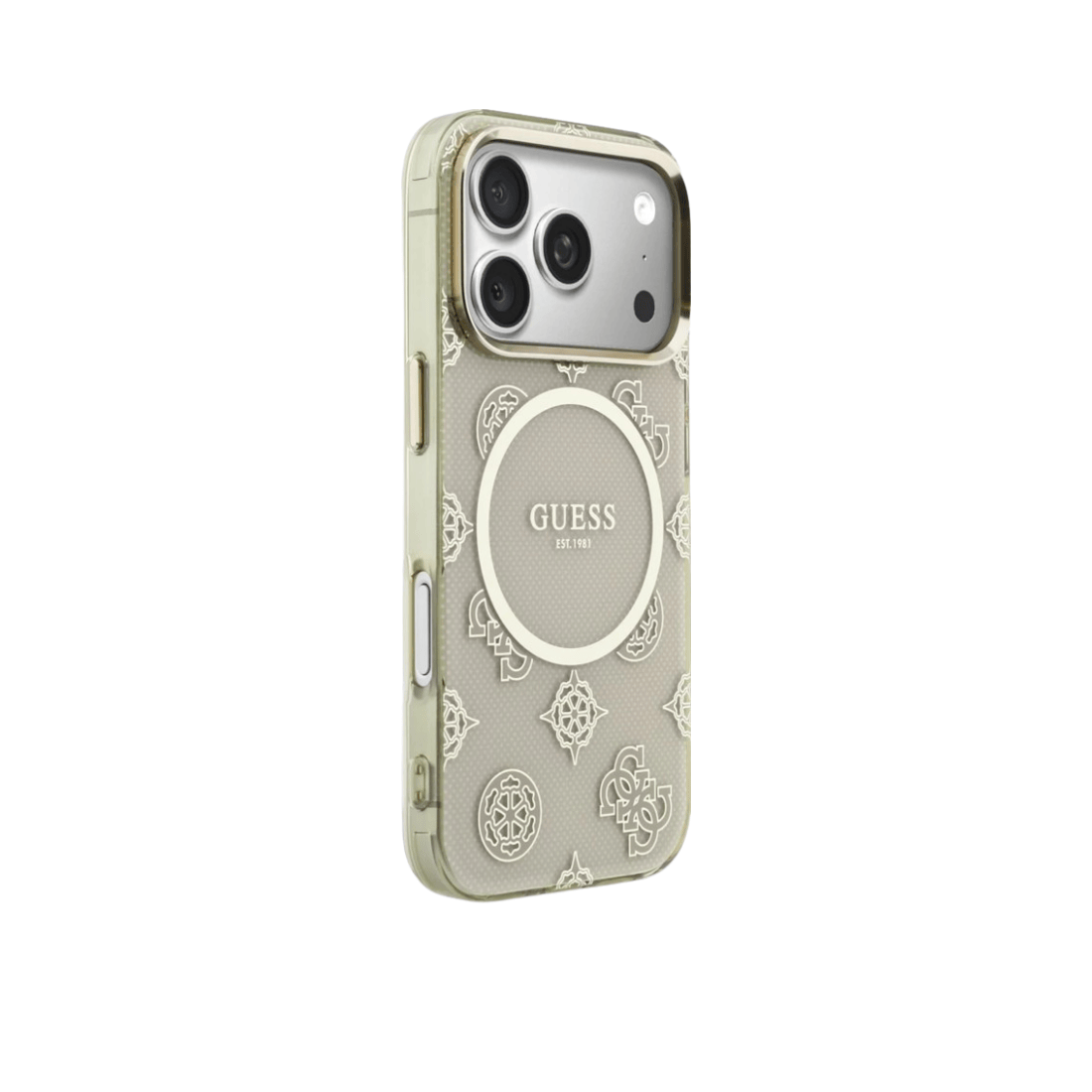 Guess IML Peony Dot MagSafe Case For iPhone 17 Pro