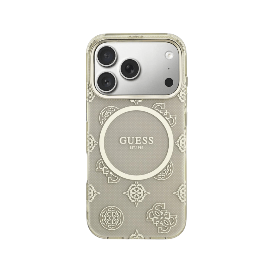 Guess IML Peony Dot MagSafe Case For iPhone 17 Pro