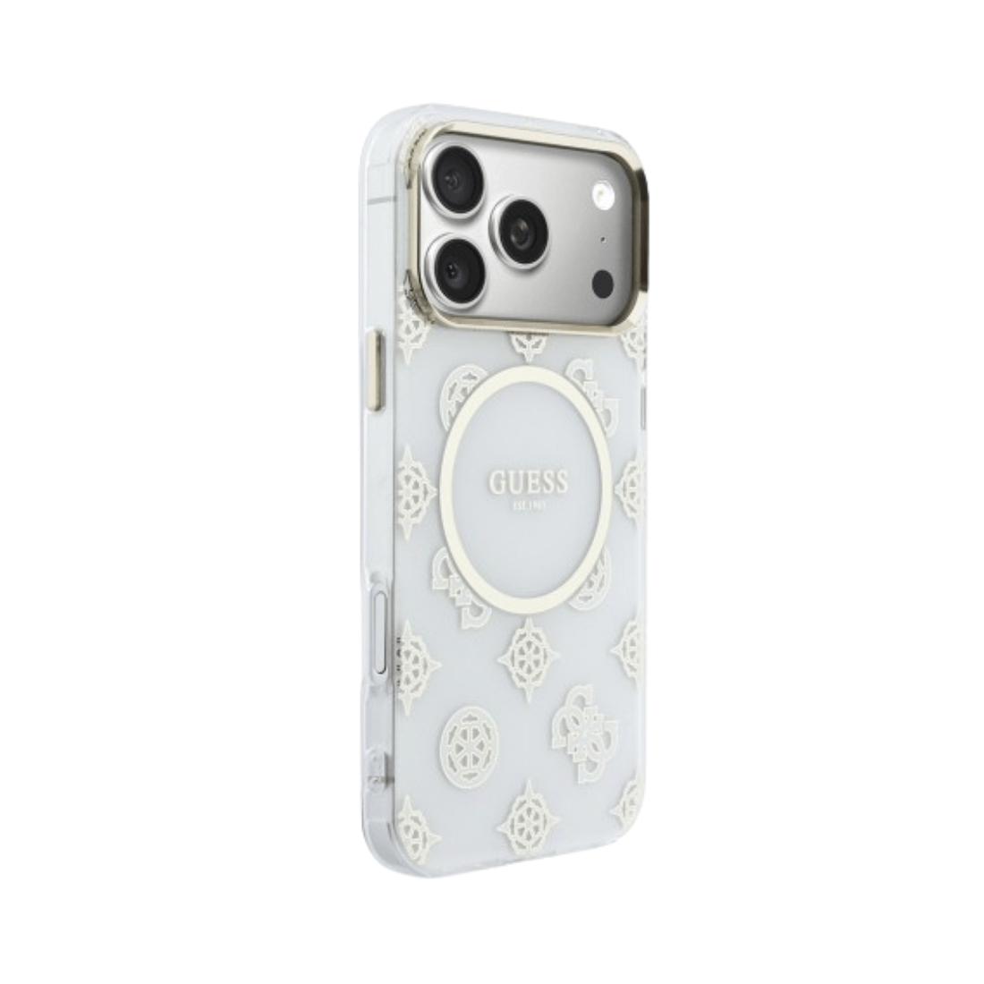 Guess IML Peony Dot MagSafe Case For iPhone 17 Pro