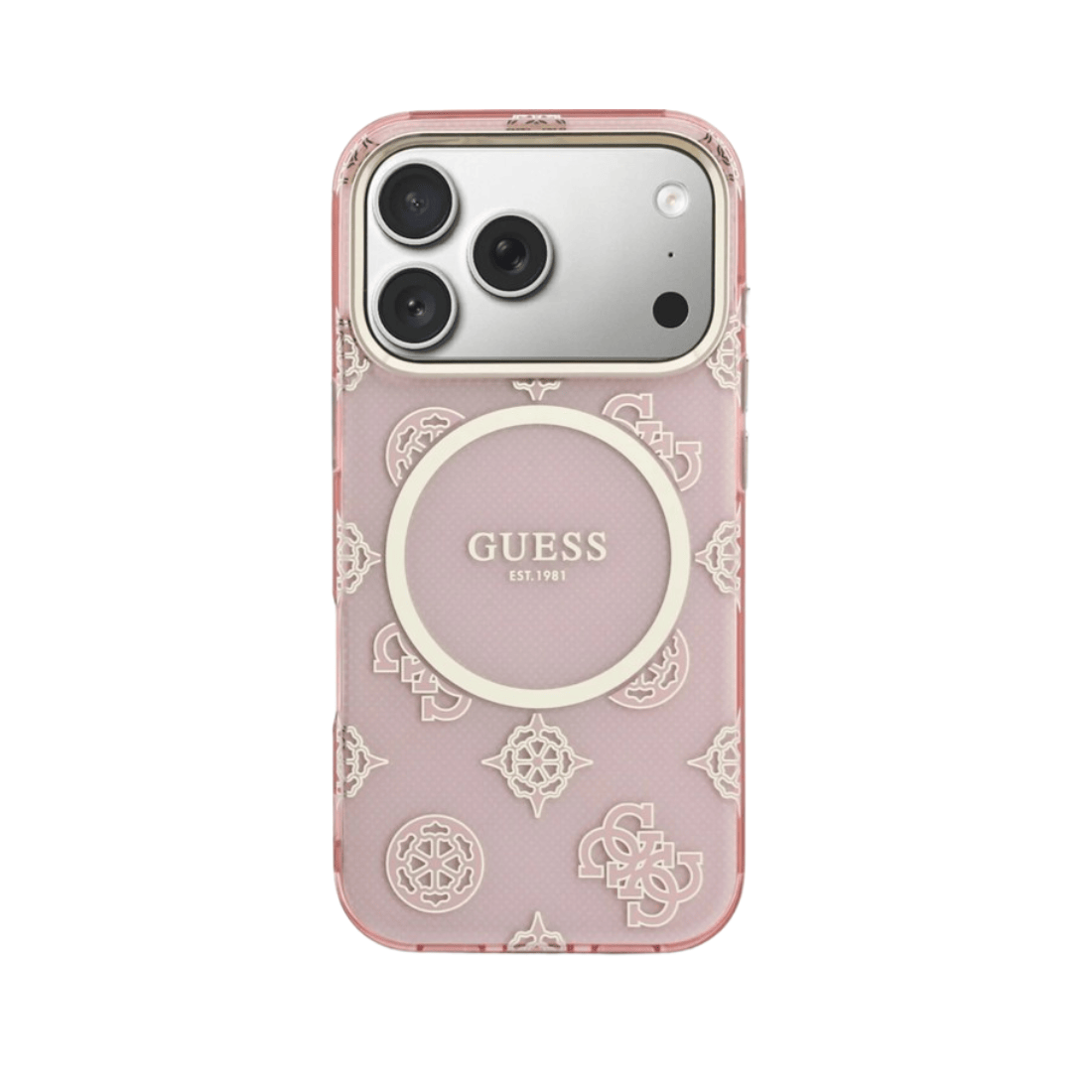Guess IML Peony Dot MagSafe Case For iPhone 17 Pro