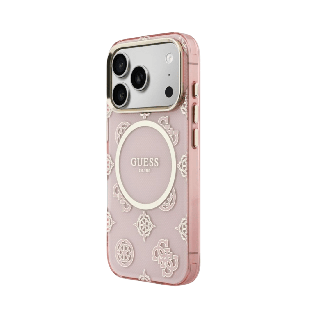 Guess IML Peony Dot MagSafe Case For iPhone 17 Pro