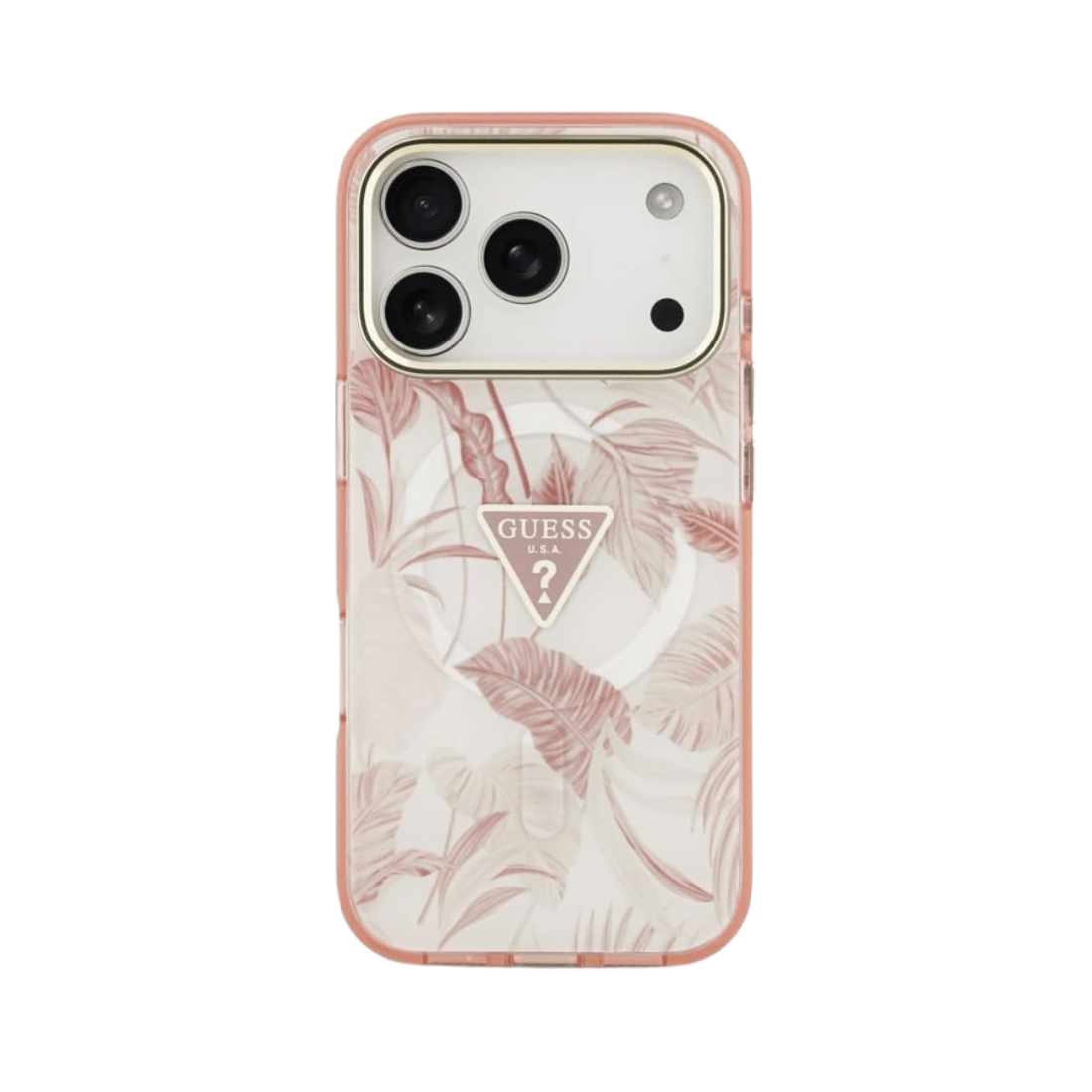 Guess Jungle Tonal Triangle MagSafe Case for iPhone 17 Pro