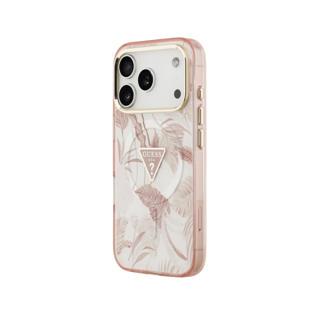 Guess Jungle Tonal Triangle MagSafe Case for iPhone 17 Pro
