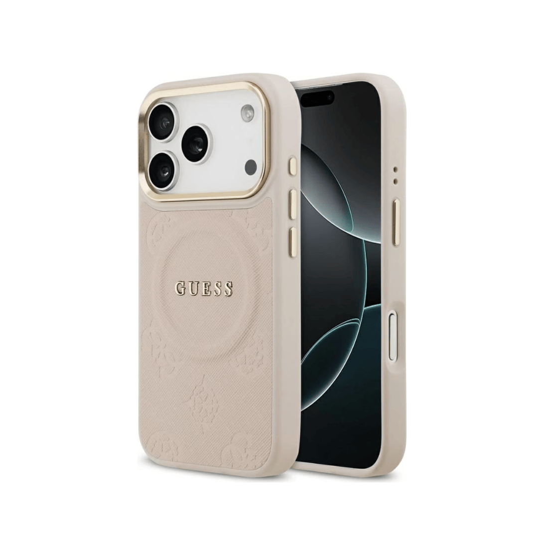 Guess Poeny Hot Stamp MagSafe Case For iPhone17 Pro