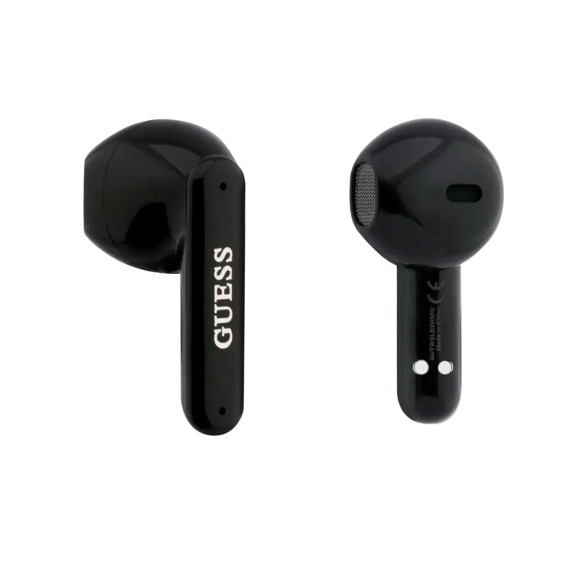 Guess True Wireless Earbuds Rectangle Printed Logo Case With Pearl Strap