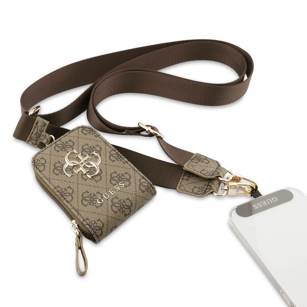 Guess PU 4G Metal Logo Universal Crossbody Strap And Purse