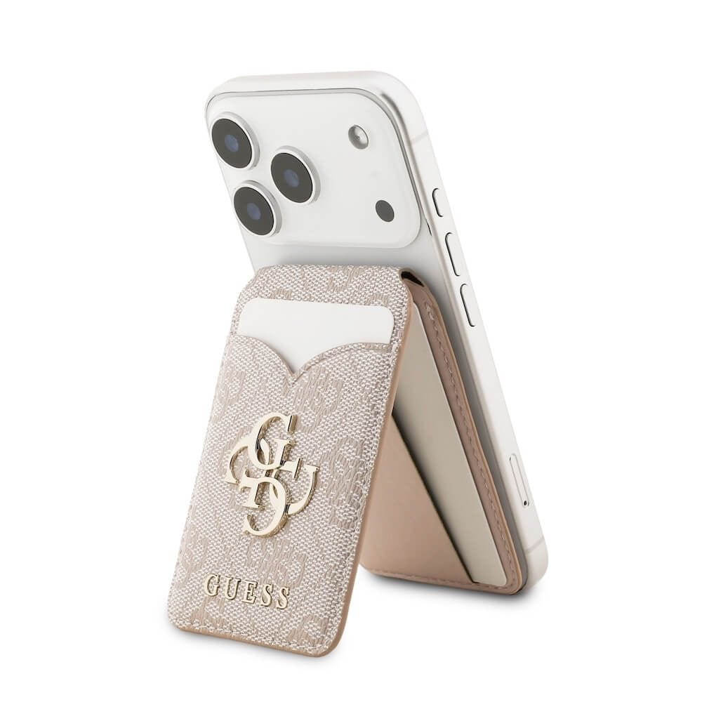 Guess 4G PU Card Slot Wallet With MagSafe Stand & Mirror