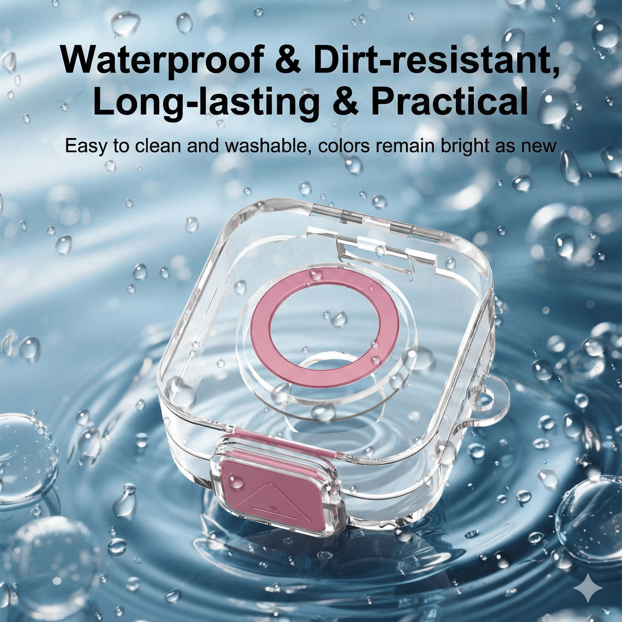 Protective Hard Case with Charging Port Cutout for ŌURA Ring 4 Charging Dock