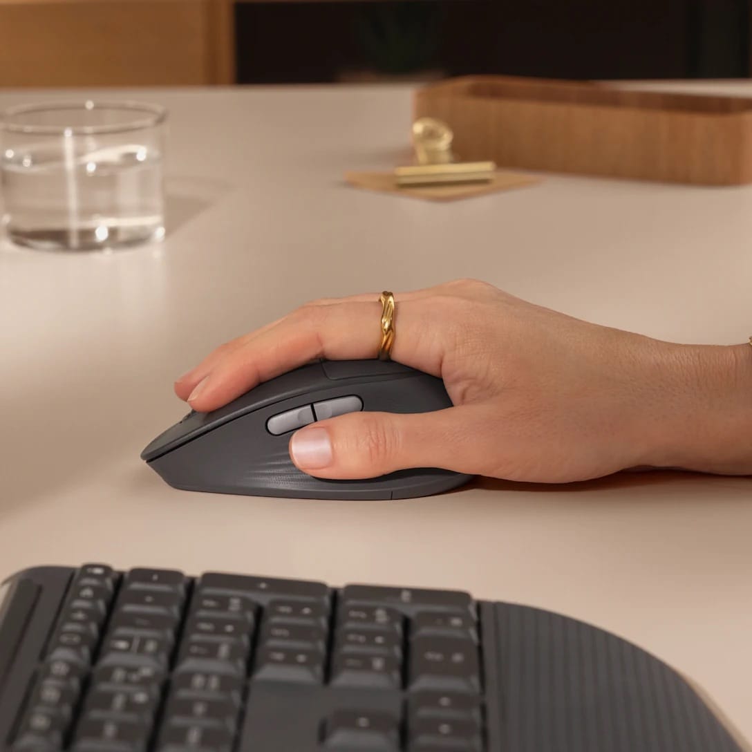 Logitech Signature Comfort Plus M850 L | Wireless Bluetooth Mouse With Palm Cushion For Enhanced Comfort