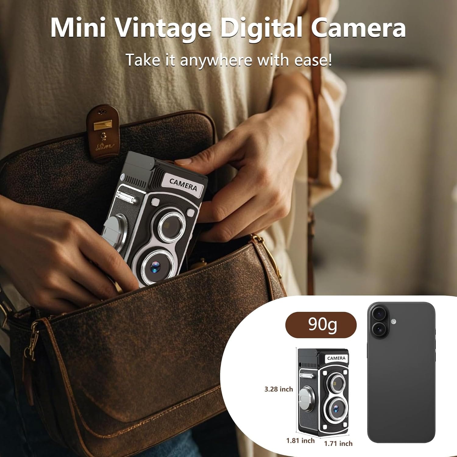 Retro Camera With 8GB MicroSD Card