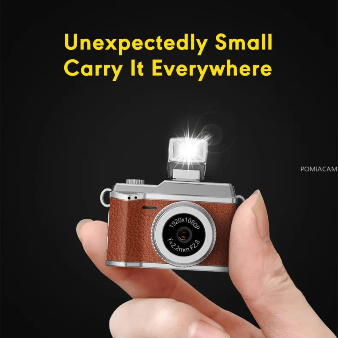 Mini Retro 1080P Camera With 8GB MicroSD Card