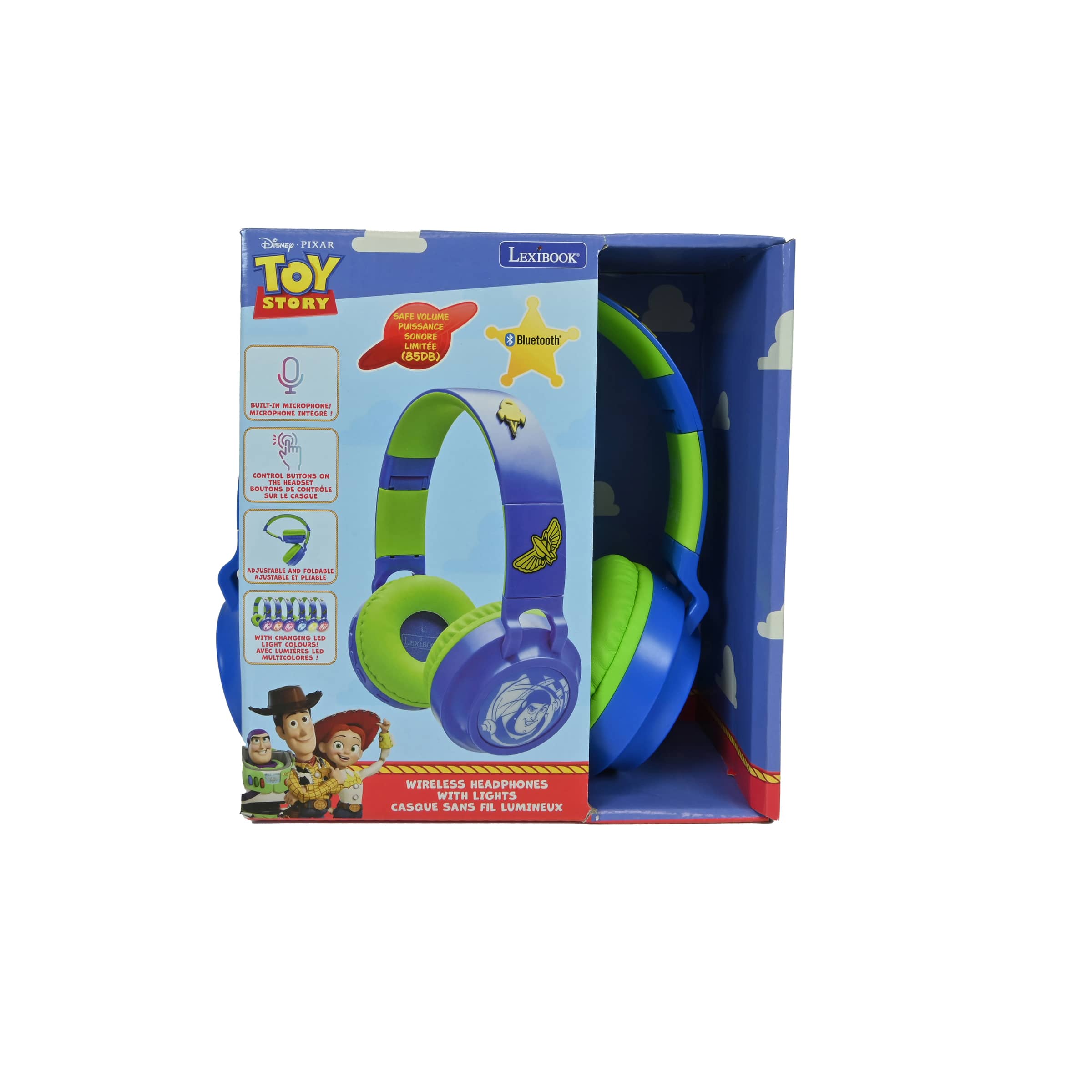Lexibook HPBT015 Series Bluetooth And Wired Foldable Headphones with Safe Volume Limitation