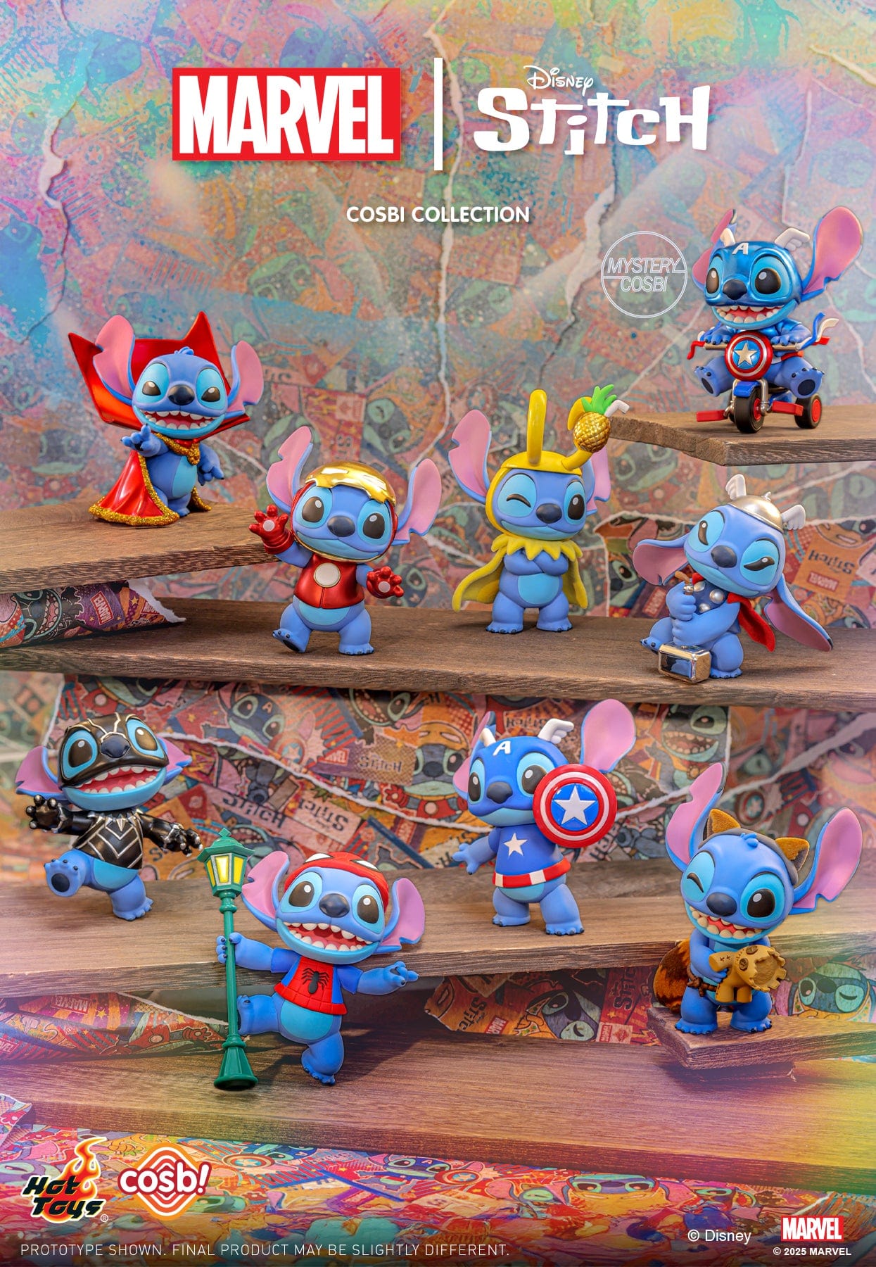 Hot Toys CBX300 Marvel Stitch Cosbi Collectible Figure Blind Box