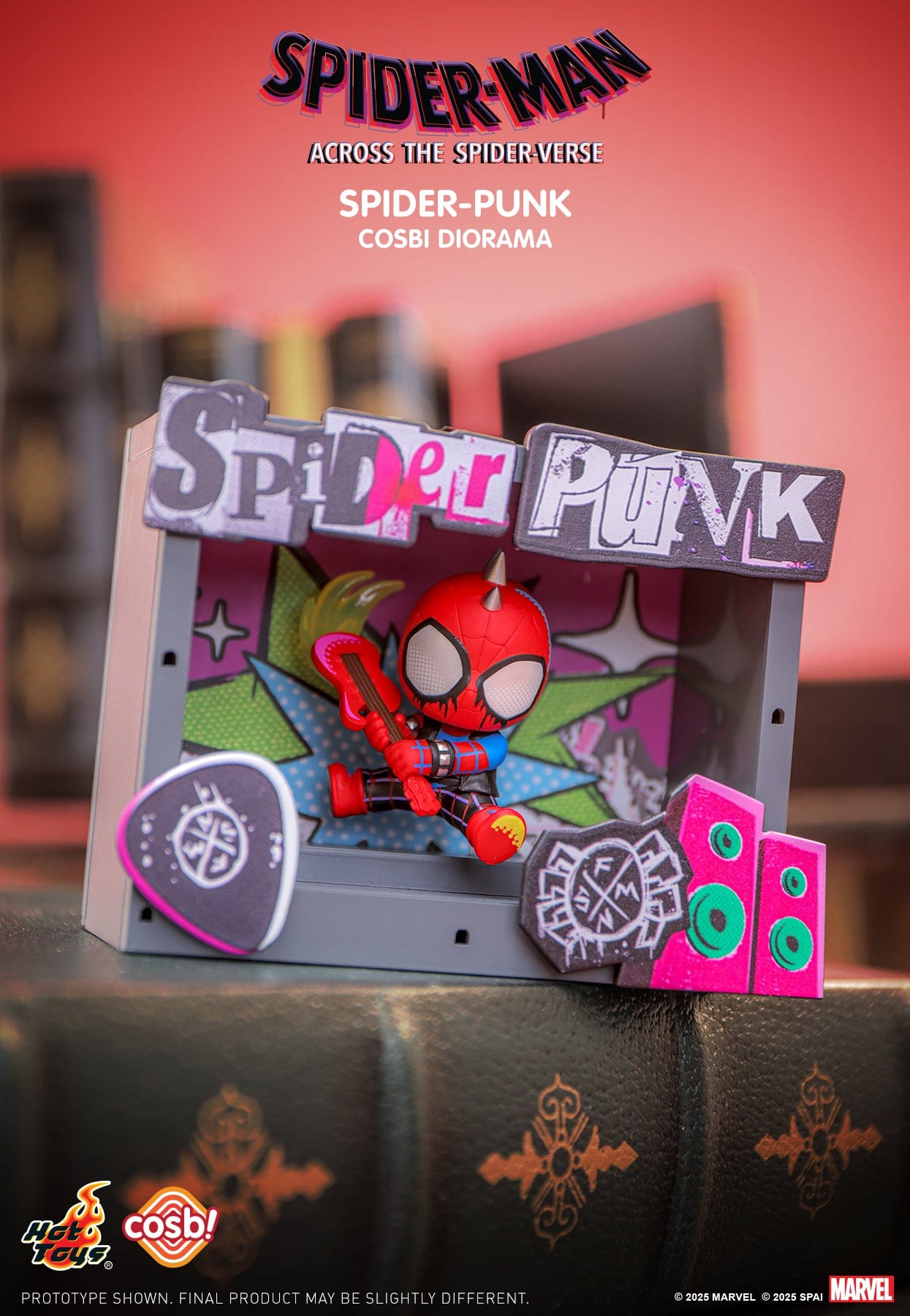 Hot Toys CBX301 Spiderman Across The Spider Verse Cosbi Diorama Collectible Figure Blind Box