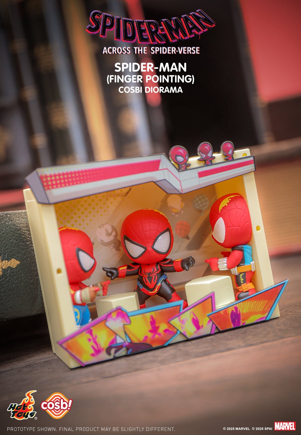 Hot Toys CBX301 Spiderman Across The Spider Verse Cosbi Diorama Collectible Figure Blind Box