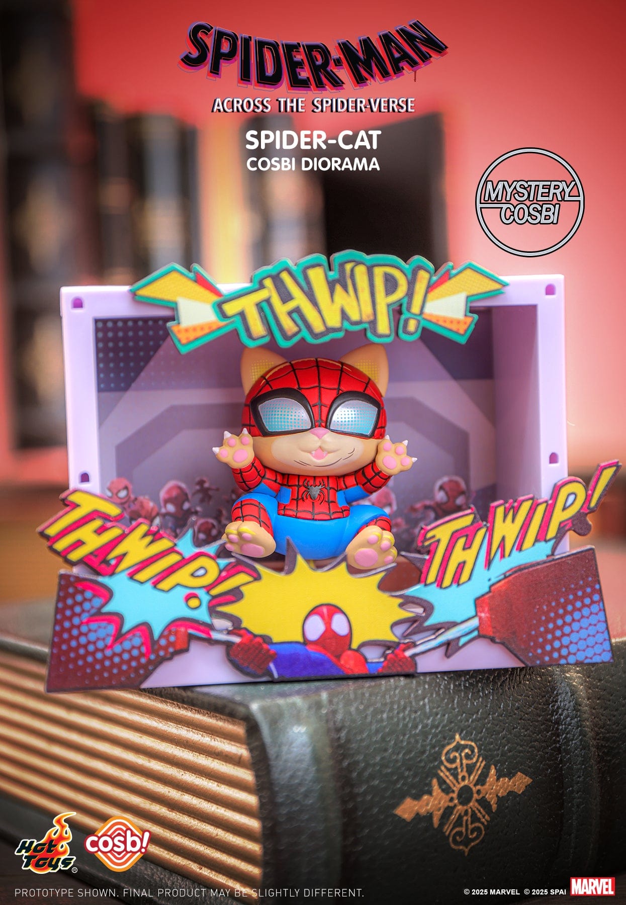 Hot Toys CBX301 Spiderman Across The Spider Verse Cosbi Diorama Collectible Figure Blind Box