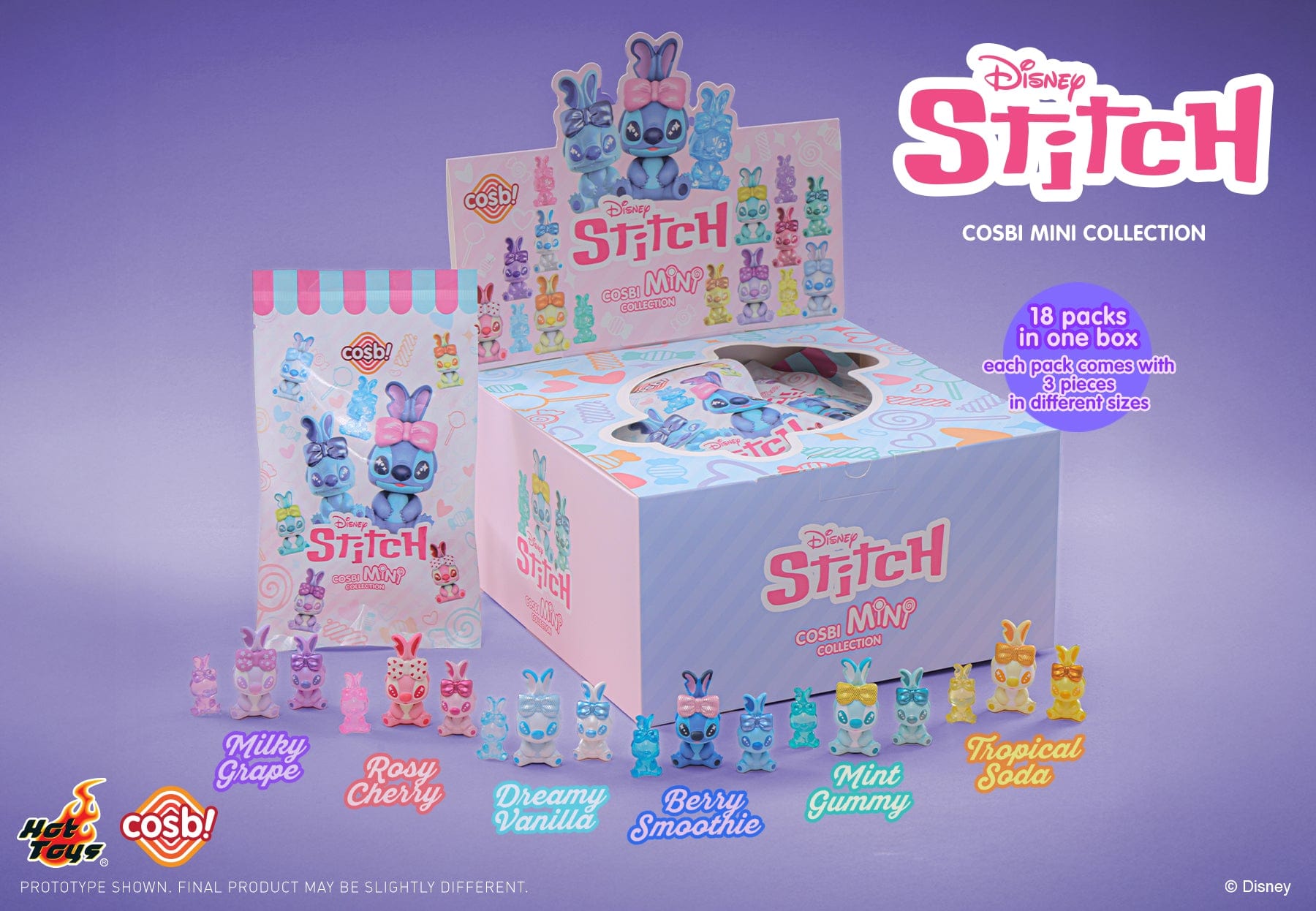 Hot Toys CBX309 Stitch Cosbi Mini Collectible Figure Blind Box