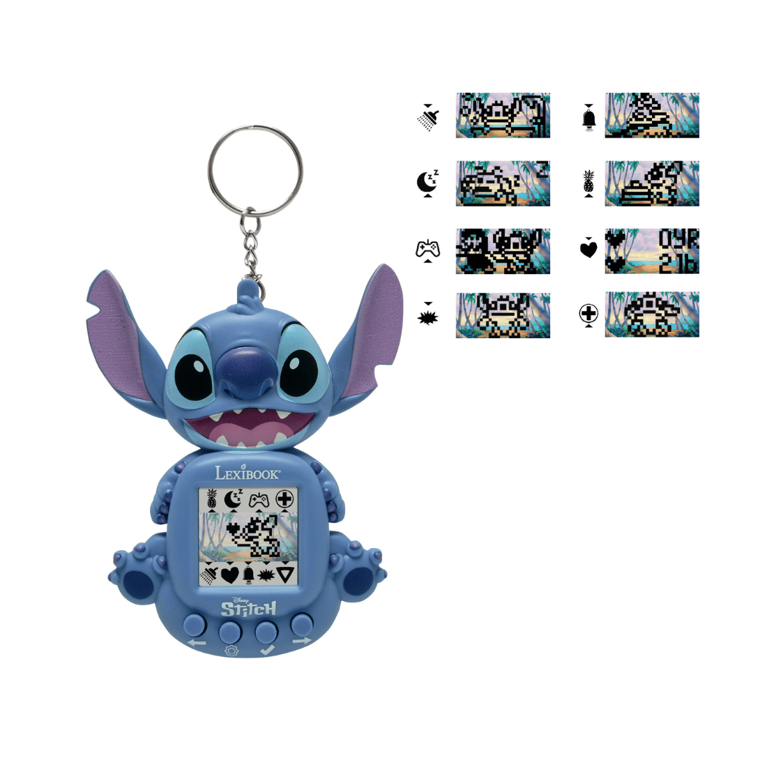 Lexibook JLMB10D Disney Stitch My Best-E Console With LCD Screen with 3 Games from Disney Stitch Universe