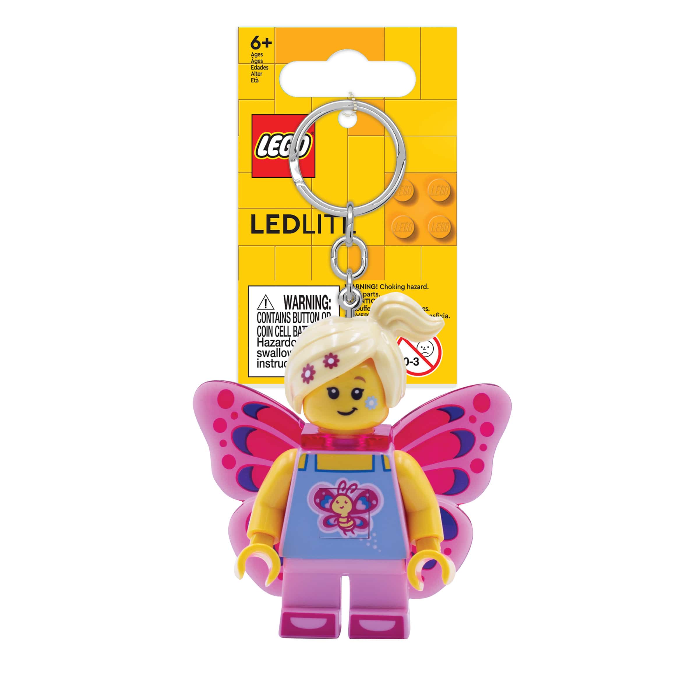 LEGO ICONIC Butterfly Girl Keychain Light