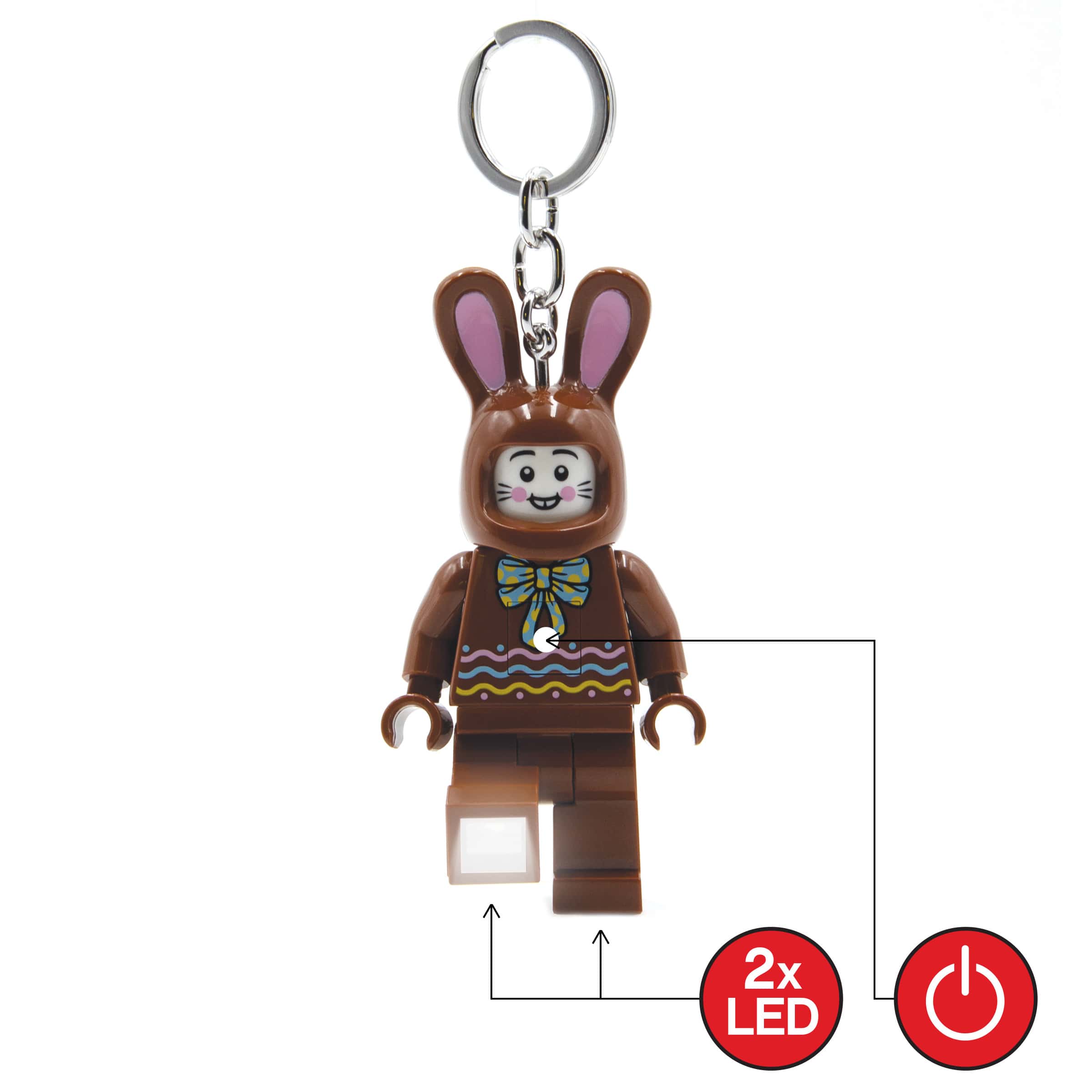 LEGO ICONIC Chocolate Bunny Keychain Light