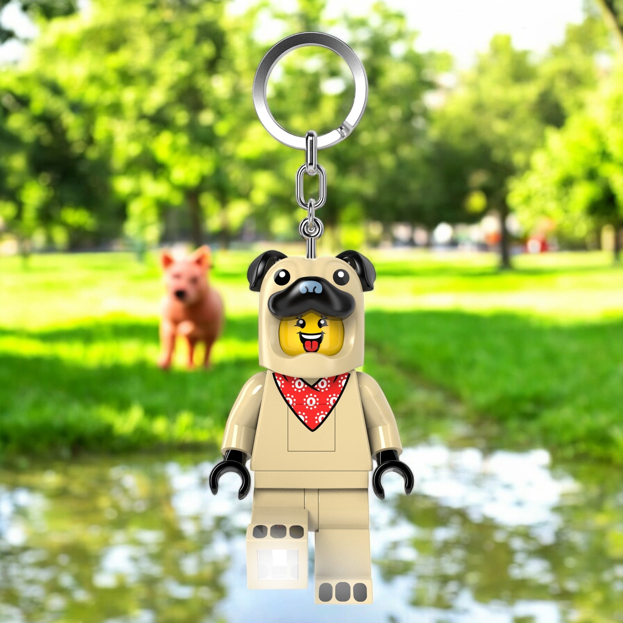 LEGO MINIFIGURES Pug Costume Guy Keychain Light