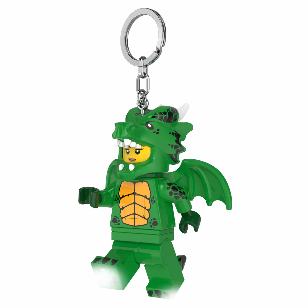 LEGO MINIFIGURES Green Dragon Girl Keychain Light