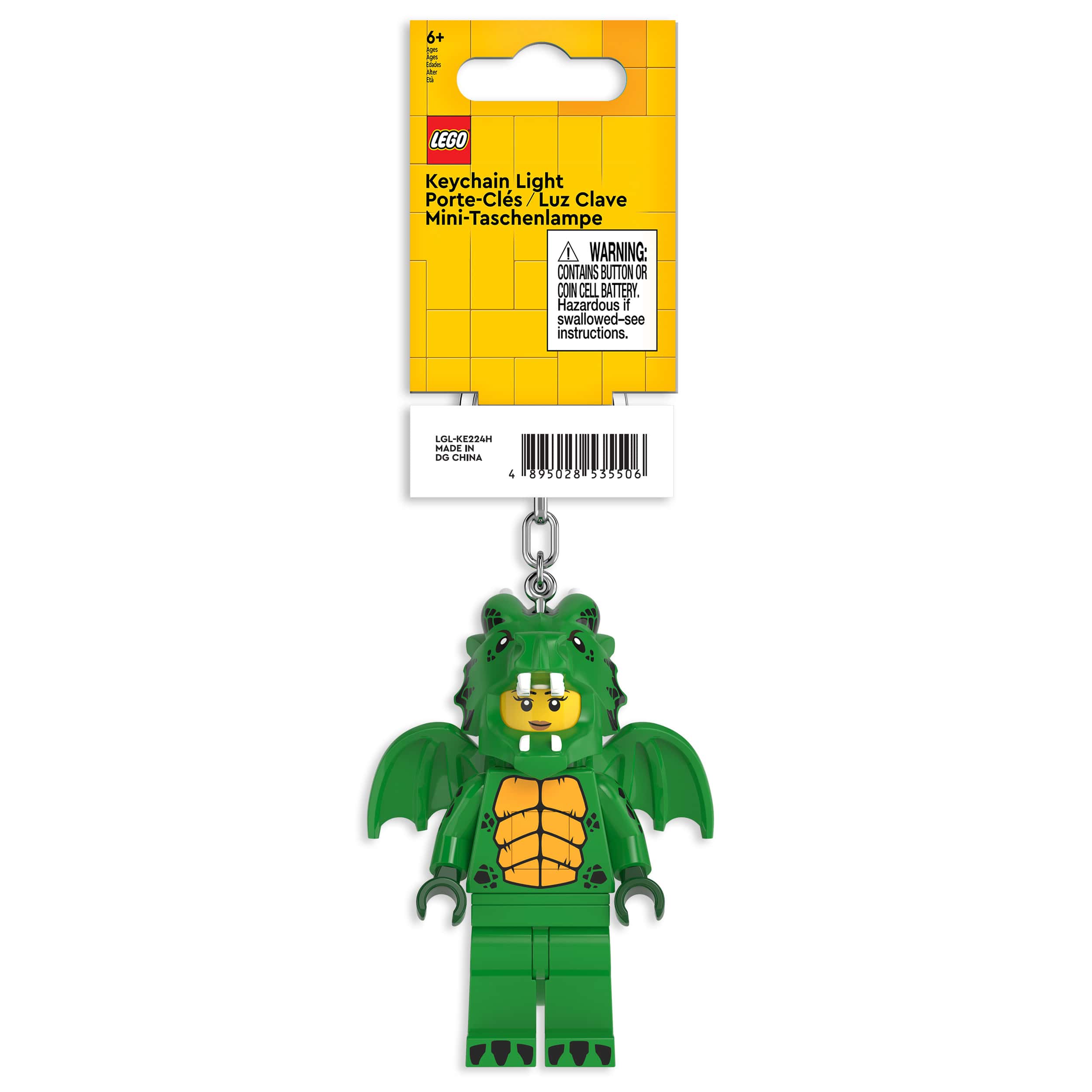 LEGO MINIFIGURES Green Dragon Girl Keychain Light