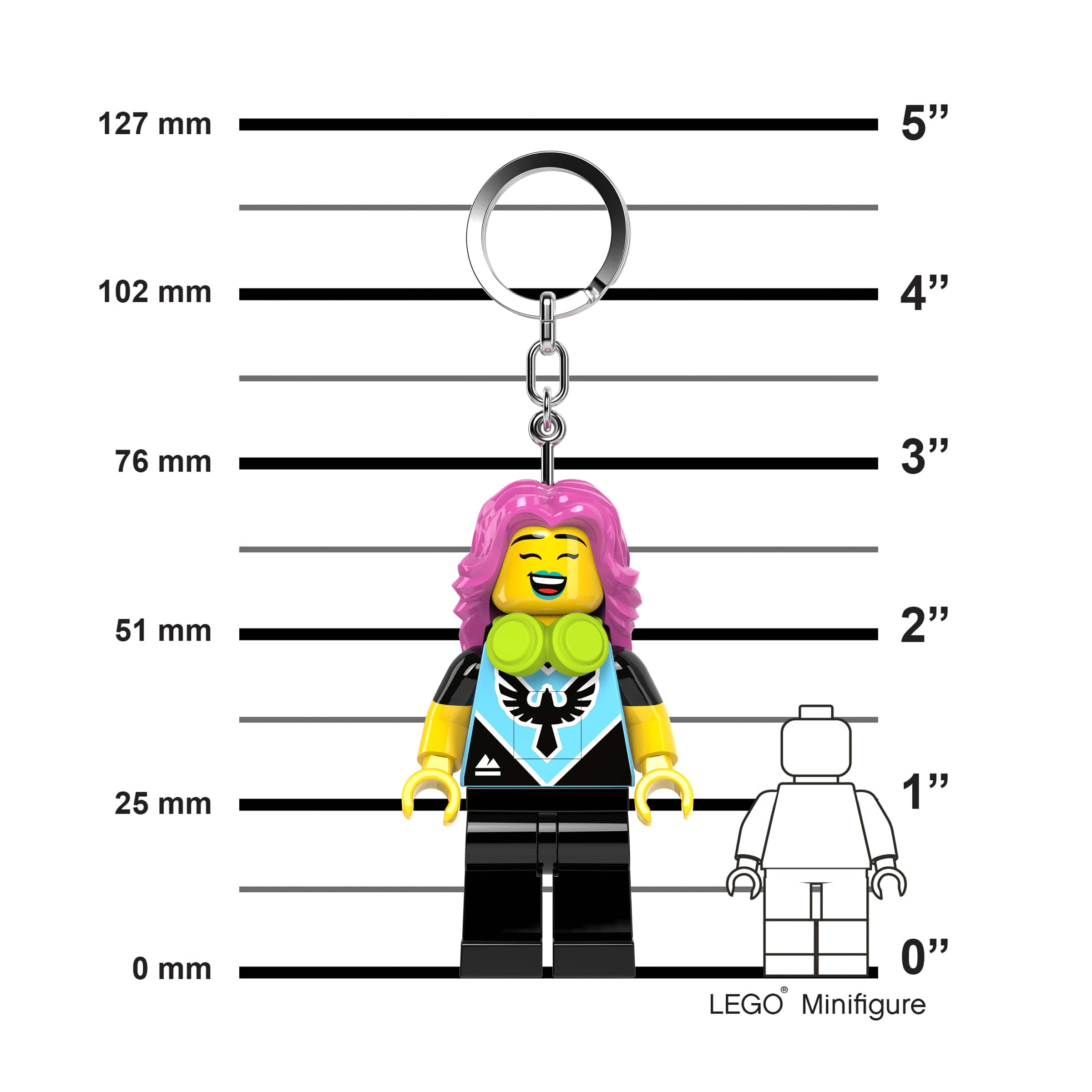 LEGO MINIFIGURES Gamer Girl Keychain Light