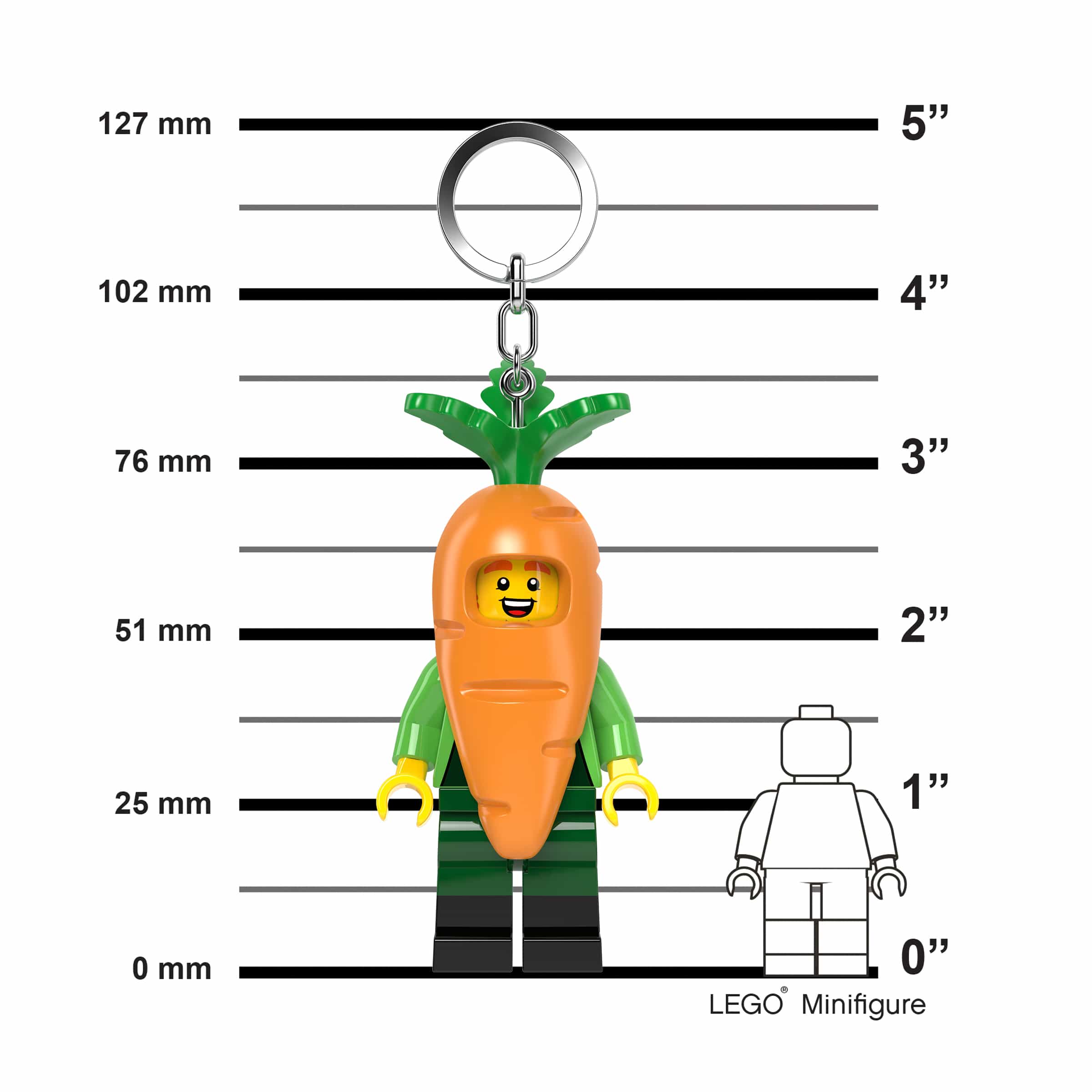 LEGO MINIFIGURES Carrot Mascot Keychain Light