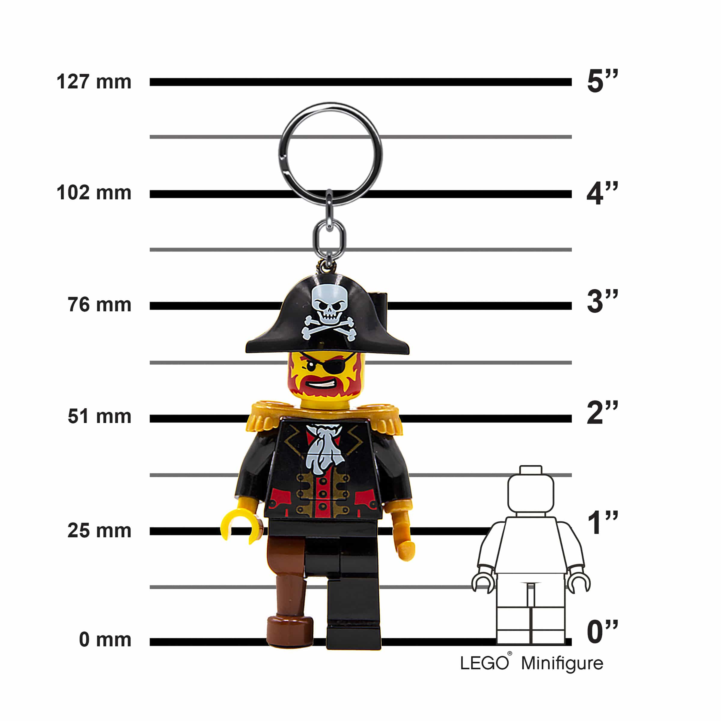 LEGO MINIFIGURES Captain Brickbeard Keychain Light
