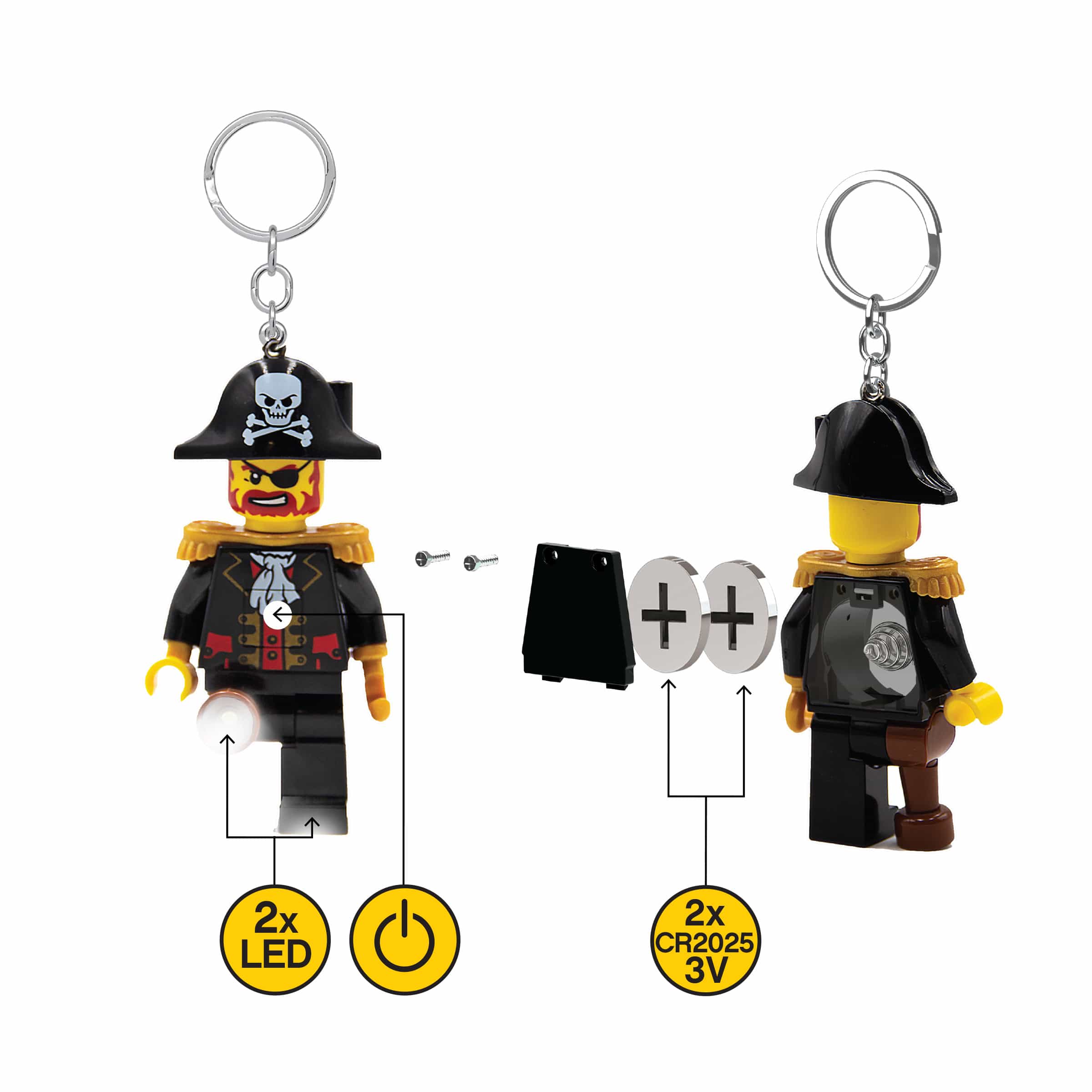 LEGO MINIFIGURES Captain Brickbeard Keychain Light